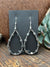 Tilly Sterling Navajo Pearl Hoop & Box Pearl Earrings