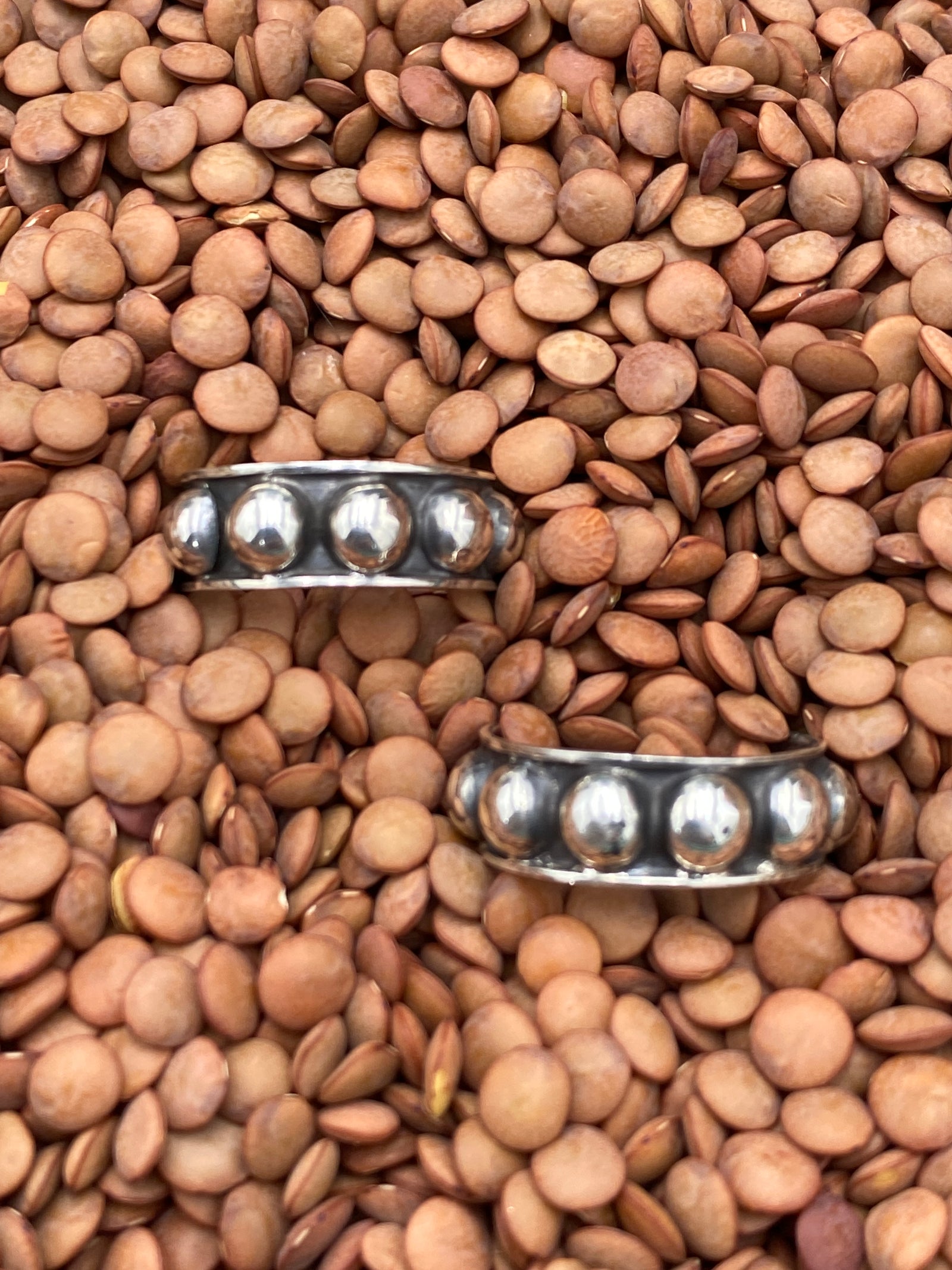 Milford Single Row 9mm Sterling Studded Ring