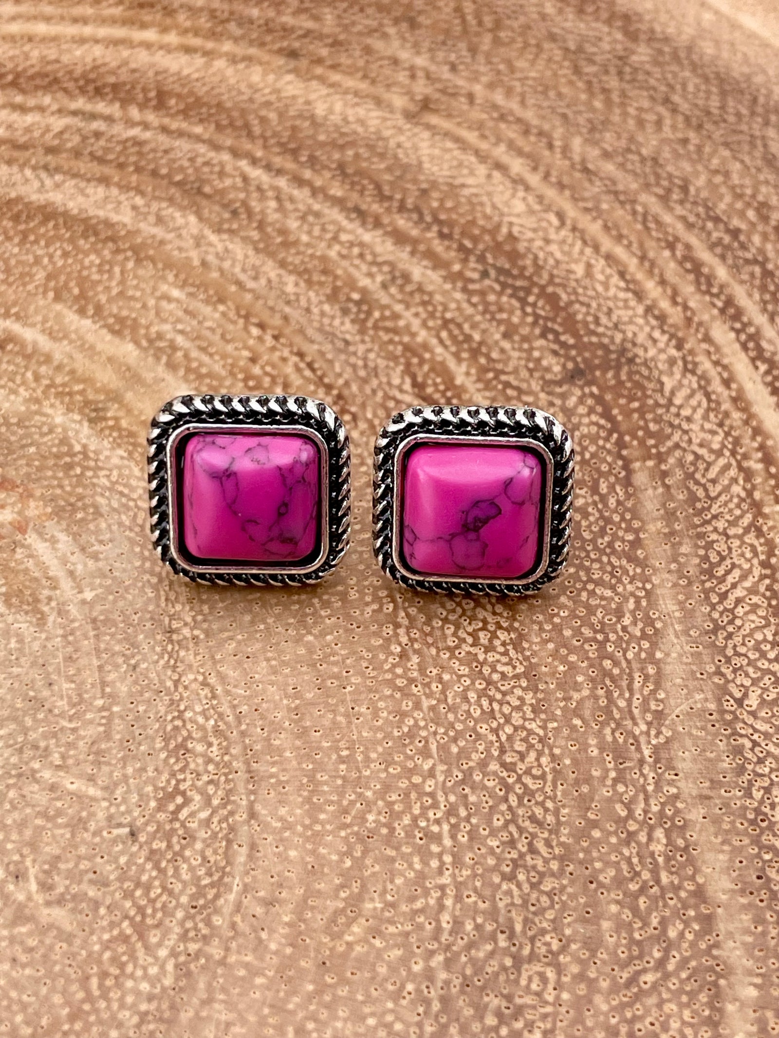 Billings Fashion Stud Earrings - Square