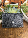 Dawn Hair on Hide  or Tooled Leather Wristlet