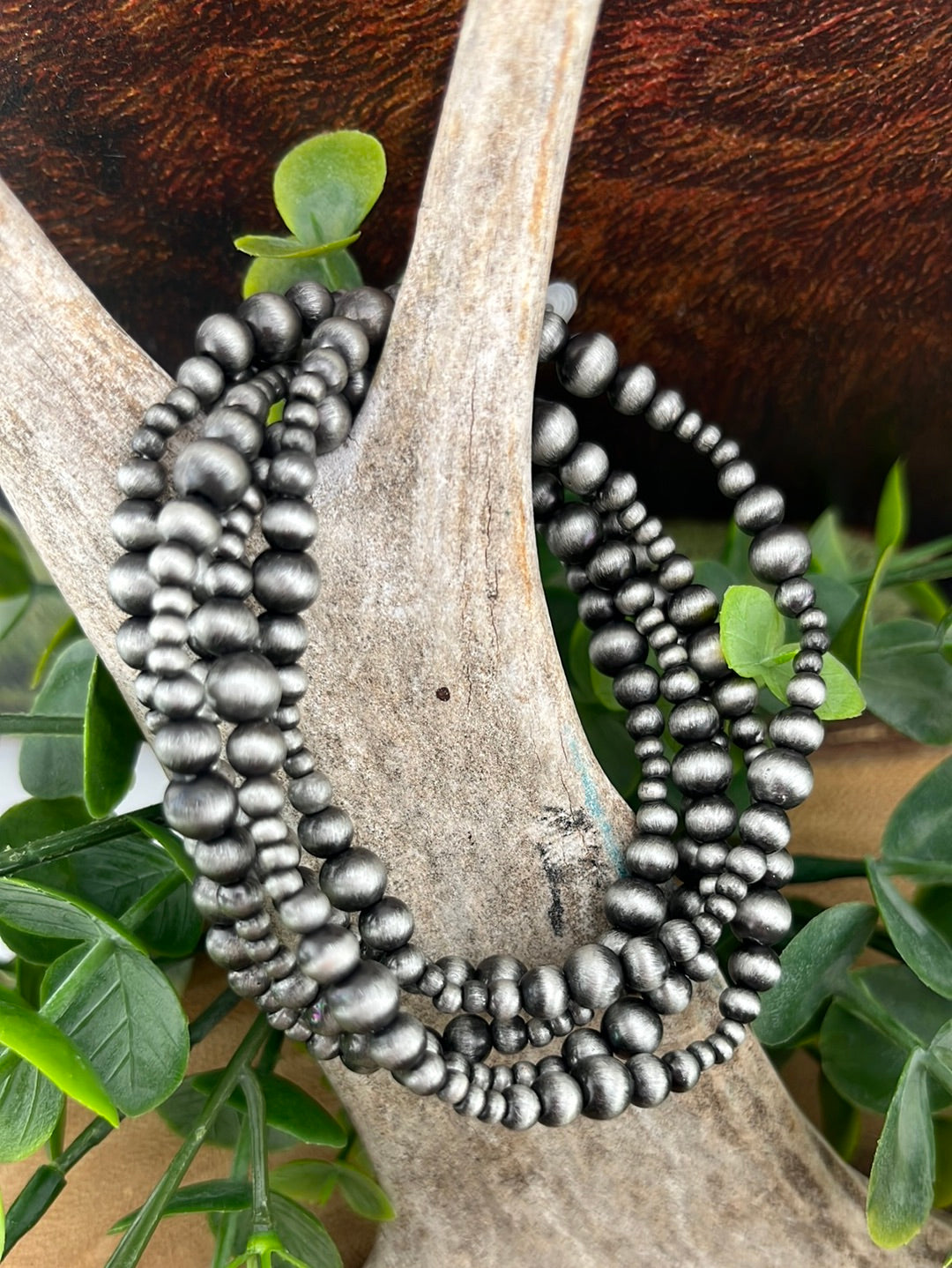 Akutan Set of Five Stackable Varied Navajo Stretch Bracelets