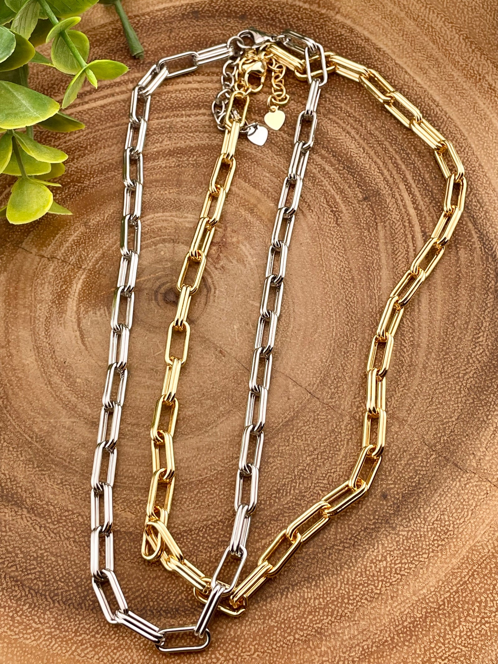 Shana Double Paperclip Chains