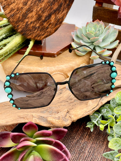Turquoise Accent Sunglasses