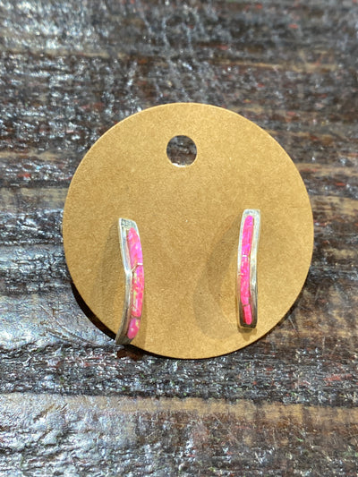 Finn Sterling Stone Curve Earrings