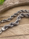 Sterling Rope Toggle Bracelet