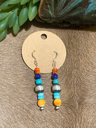 Sansom Multi Stone Sterling Earrings