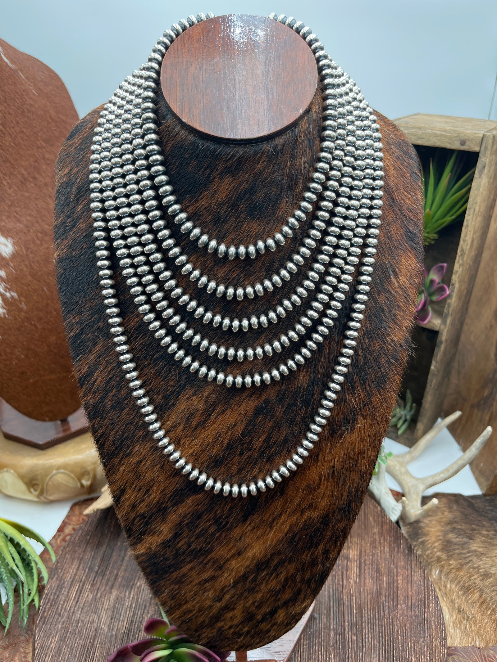 10mm Rondelle Bead Necklace