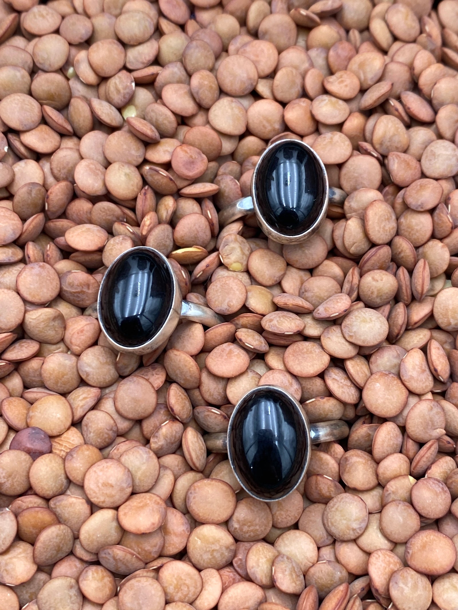 Cassius Simple Sterling Oval Onyx Ring