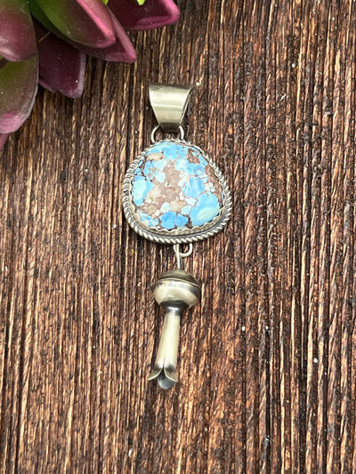 Capstone Single Stone Flute Blossom Sterling Pendant