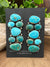 Bailey Sterling Stacked Turquoise Post Earrings