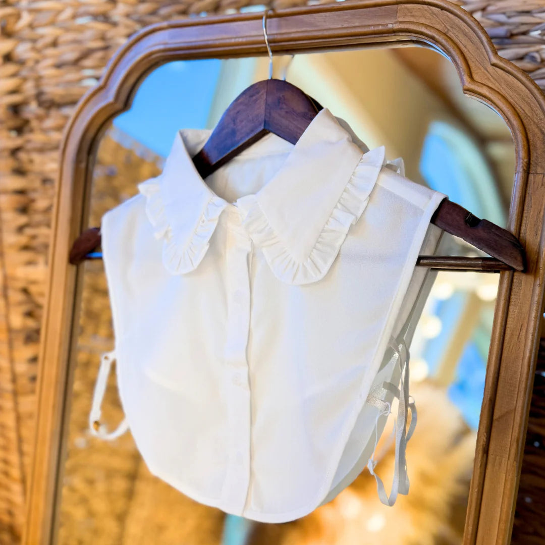 The Button Up Dicky - Ruffle Collar