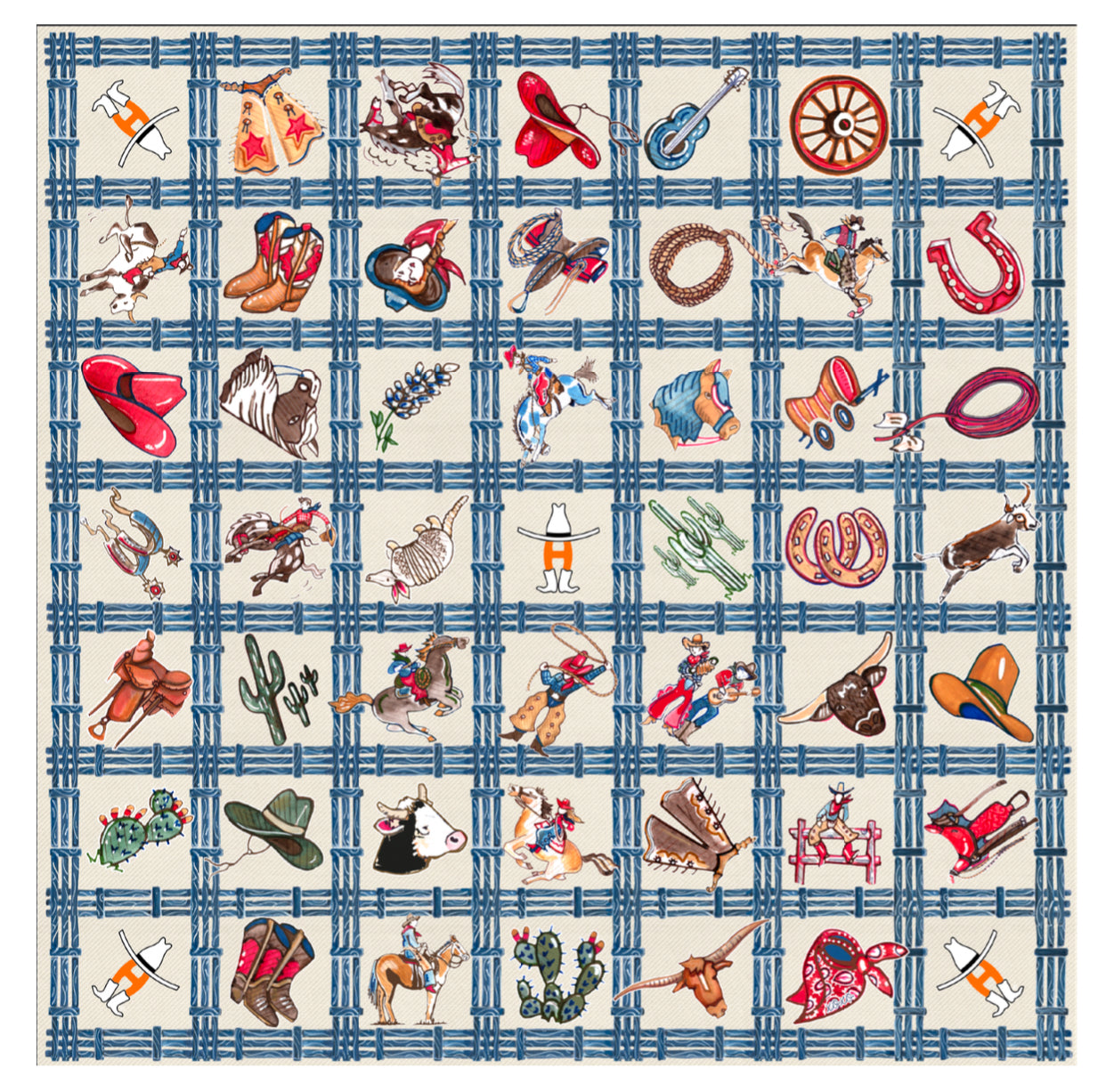 Howdy H Fences Wild Rag