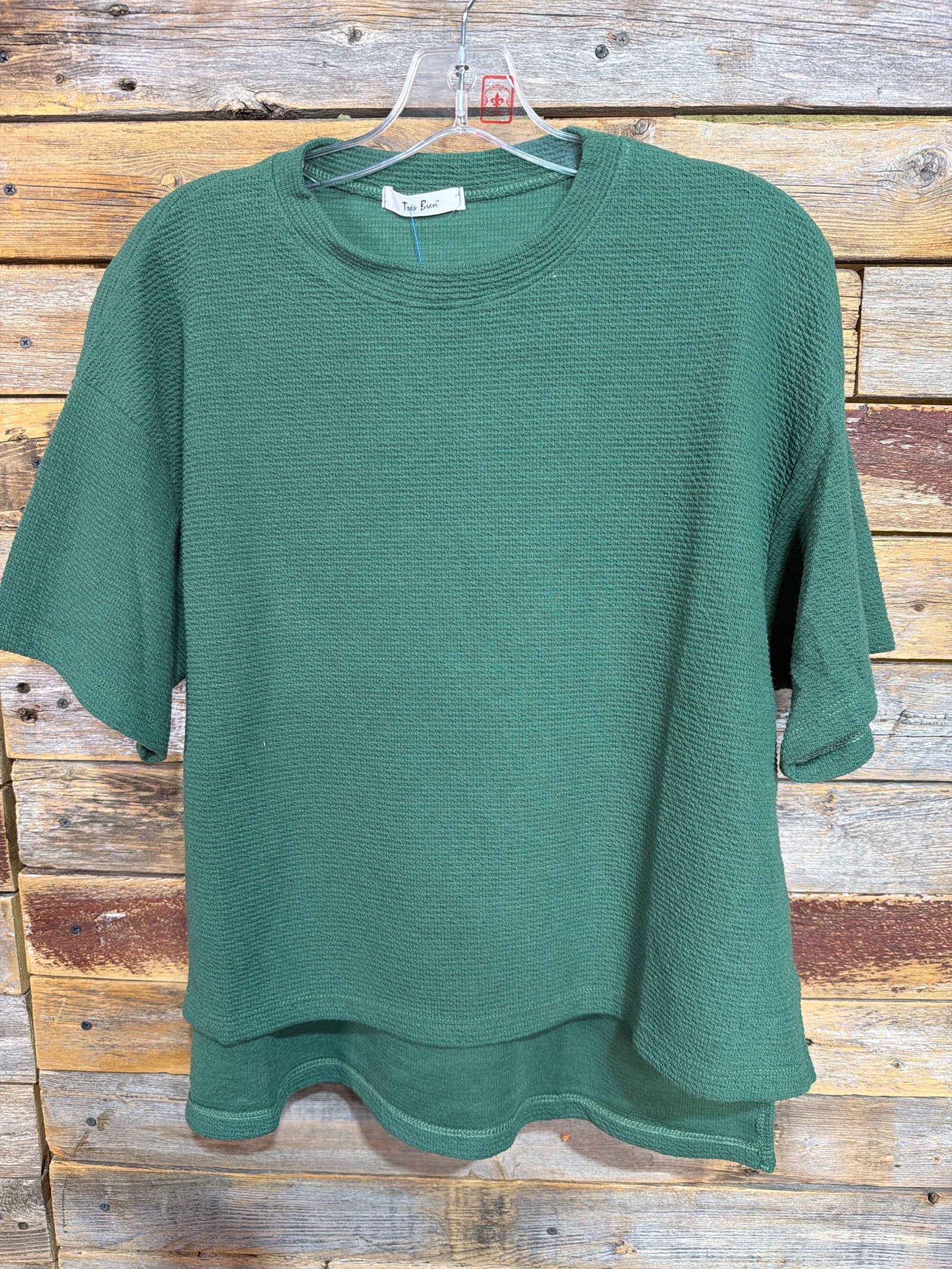 Green Scoop Neck Top