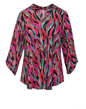 Lizzy Black Multi Blouse