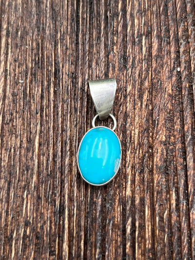 Jeston Simple Sterling Turquoise Pendant