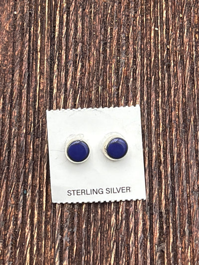 Preston Petite Smooth Edge Single Stone Sterling Earrings - .6mm
