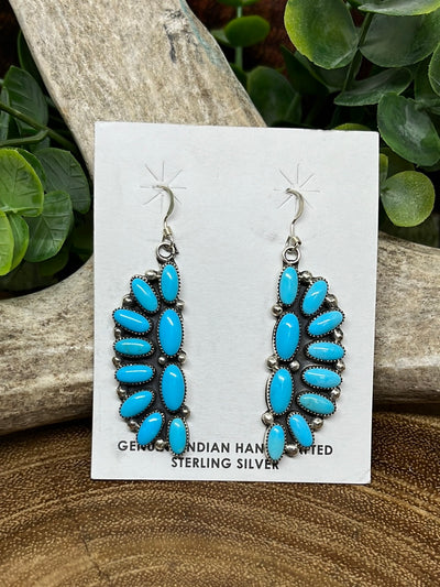 Finley Sterling Half Circle Turquoise Cluster Earrings & Ring