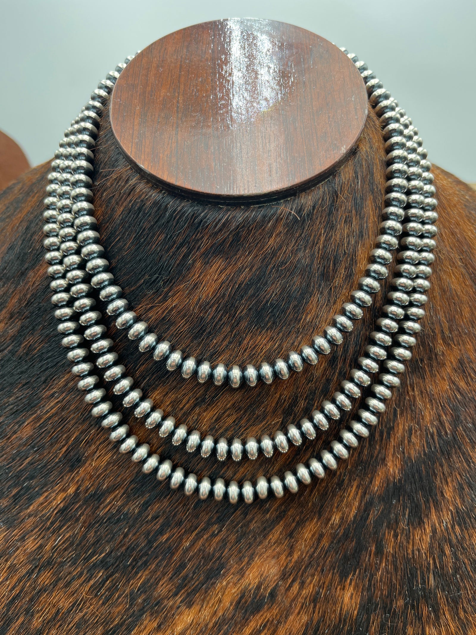 8mm Rondelle Bead Necklace