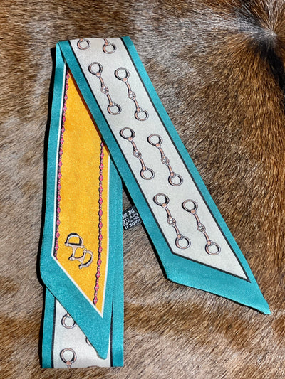 Assorted 35"x2" Equestrian Twilly Scarves