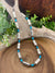 Jojo Sterling Silver Barrel Bead & Turquoise Necklace