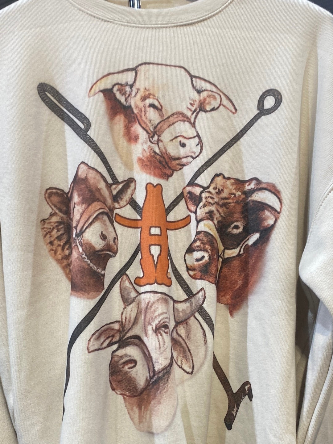 Howdy H Cattle Guard Long Sleeve Sweatshirt