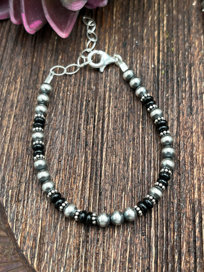 Brody Sterling 5mm Navajo & Stone Bracelets