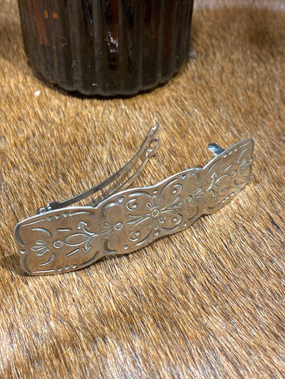 Susie Stamped Sterling Stamped  Barrettes