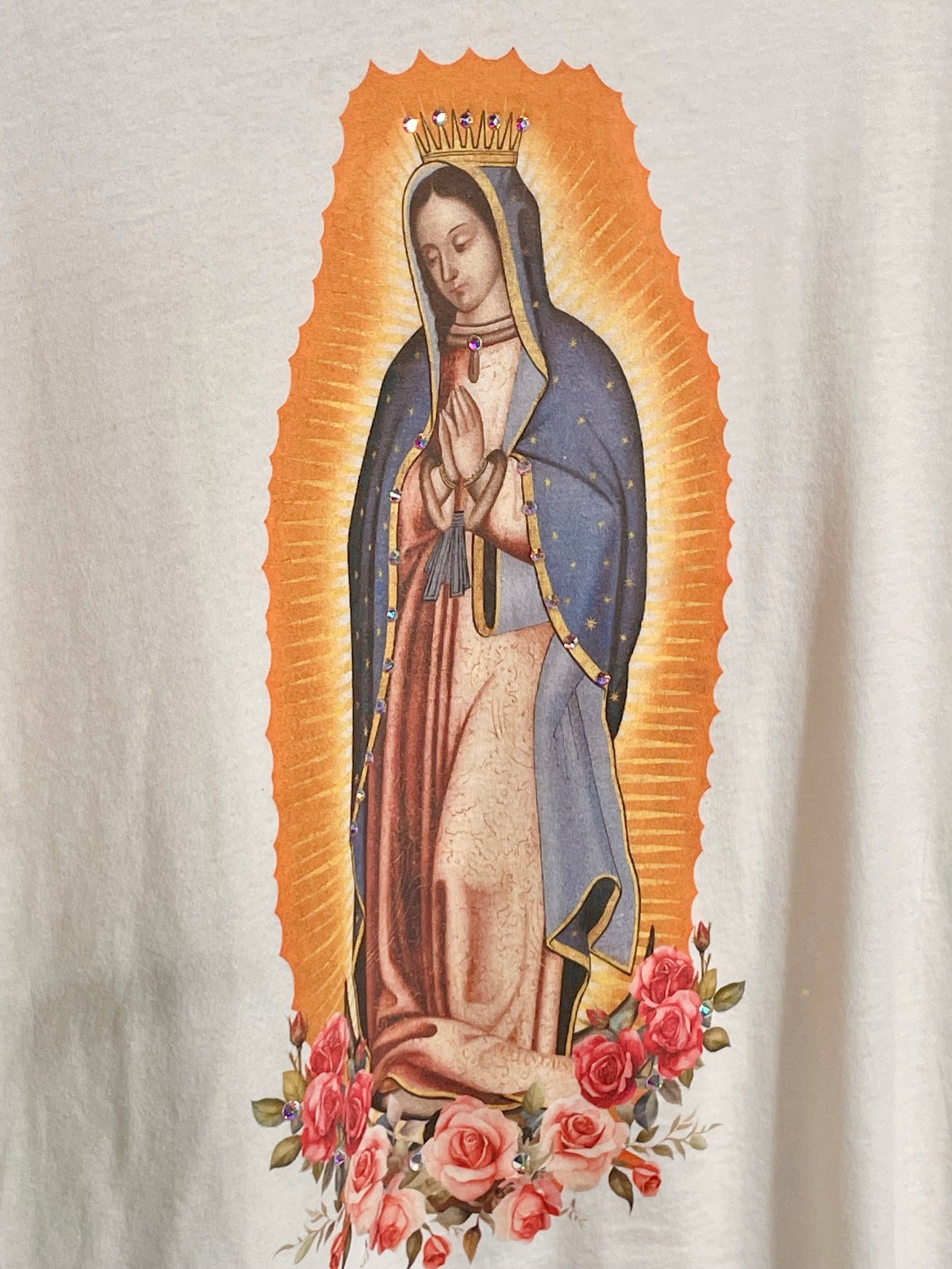 Guadalupe T-shirt with Rhinestones