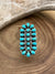 Hada Kingman Turquoise Oval Cluster Adjustable Ring