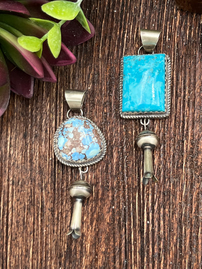 Capstone Single Stone Flute Blossom Sterling Pendant