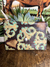 Dawn Hair on Hide  or Tooled Leather Wristlet