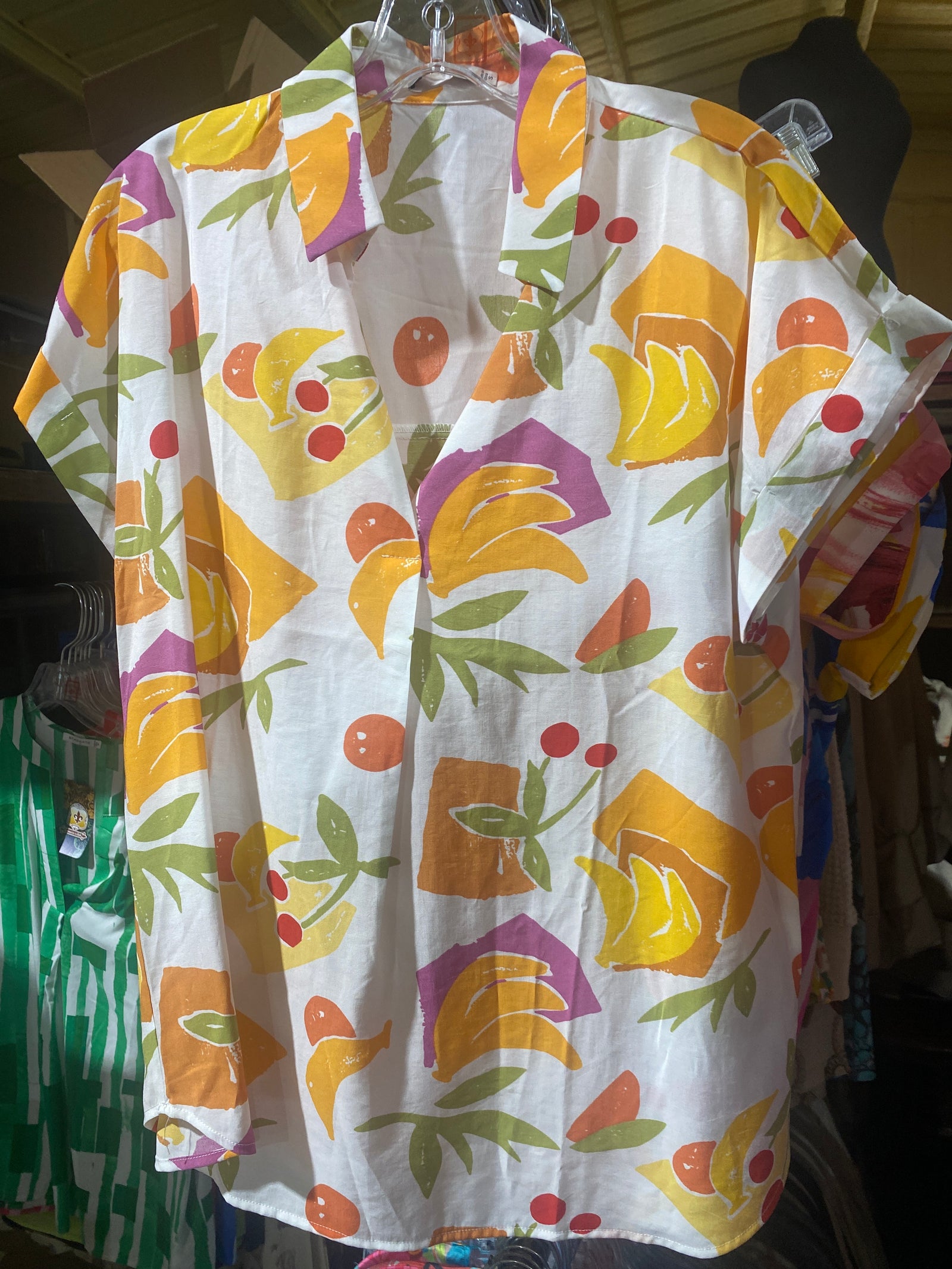 Ivory Striped Blouse