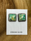 Nadia Kingman Turquoise Square Post Earrings