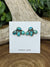 Blain Kingman Turquoise 4 Stone Stud Earrings