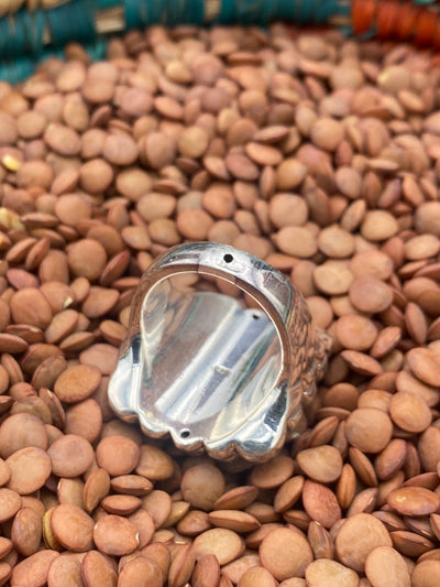 Janice Studded 26mm Sterling Ring - Size 8