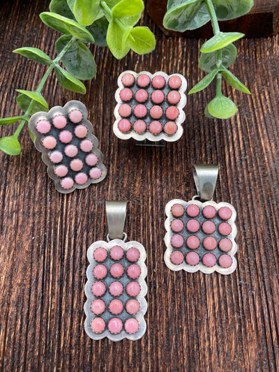 Bubblegum Sterling Pink Dots Pendant