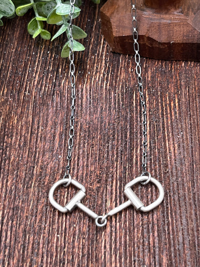 Delta Sterling Link Chain Bit Necklace - 20"
