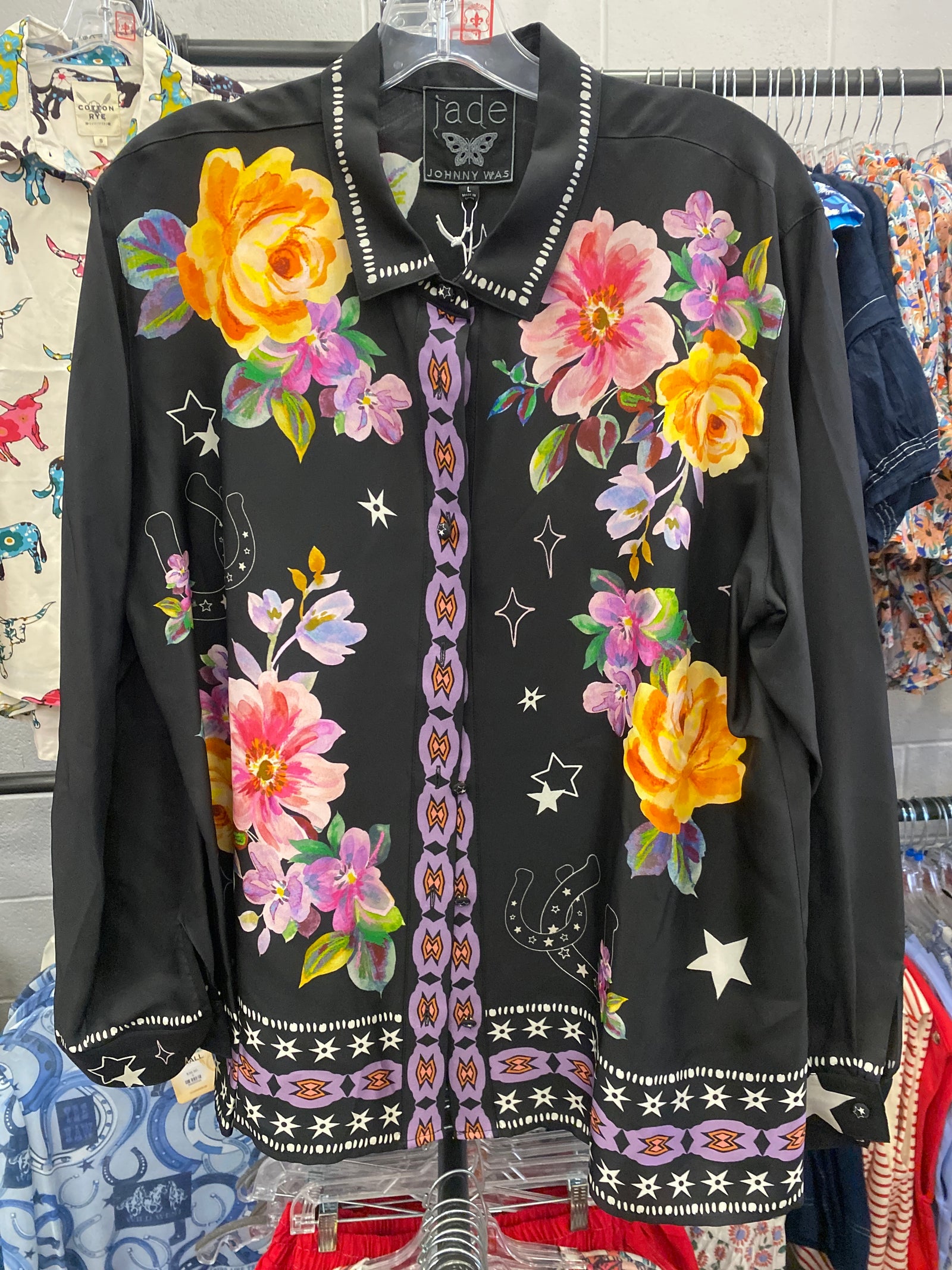 Johnny Was Rosalynda Button Down Shirt