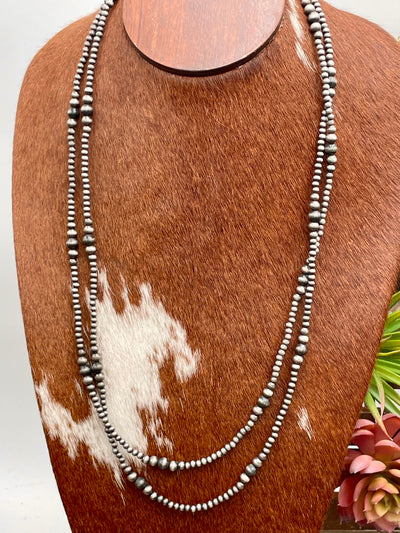 Anvil 4mm Varied Fashion Navajo Necklace - 60"