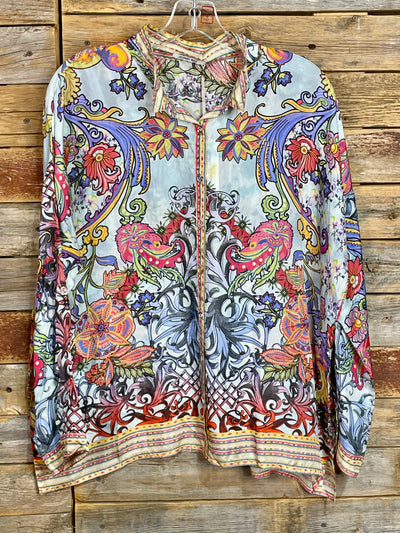 Johnny Was Audrey Oversized Blouse - Akai