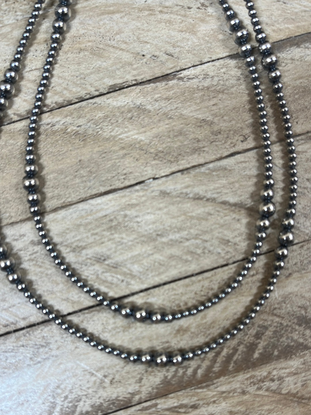 3-6mm* Navajo Pearl Necklace with Varied Beads