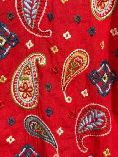 Johnny Was Slim Audrey Embroidered Shirt