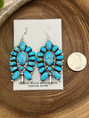 Delora Fluted Turquoise Earrings