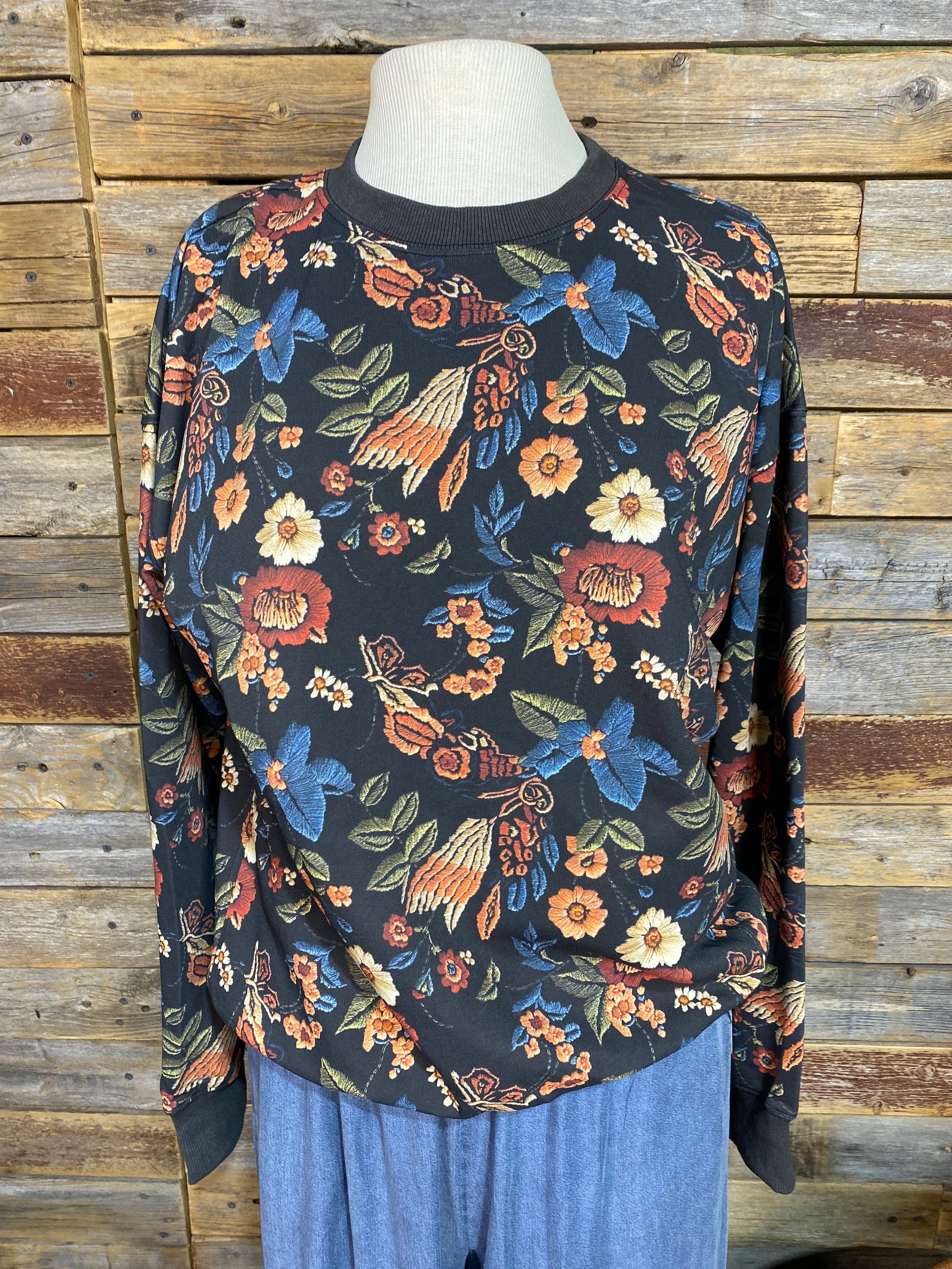 Floral Print Pullover Top