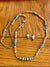 Kerri Navajo Beaded Cactus Necklace & Earrings - TQ/Orange/White