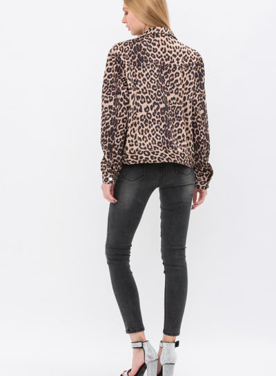 Leopard Boxy Jacket