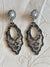 Hawn Stamped Silver Concho Post Earrings
