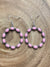 Lola Pink Hoop Earrings - 1.25"