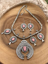 Cleo Fashion Flute Blossom Naja Necklace & Earrings - 16"