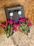 Rhinestone Cactus Earrings